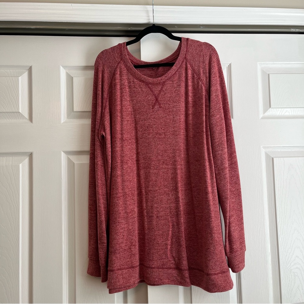 Red Tunic Sweatshirt